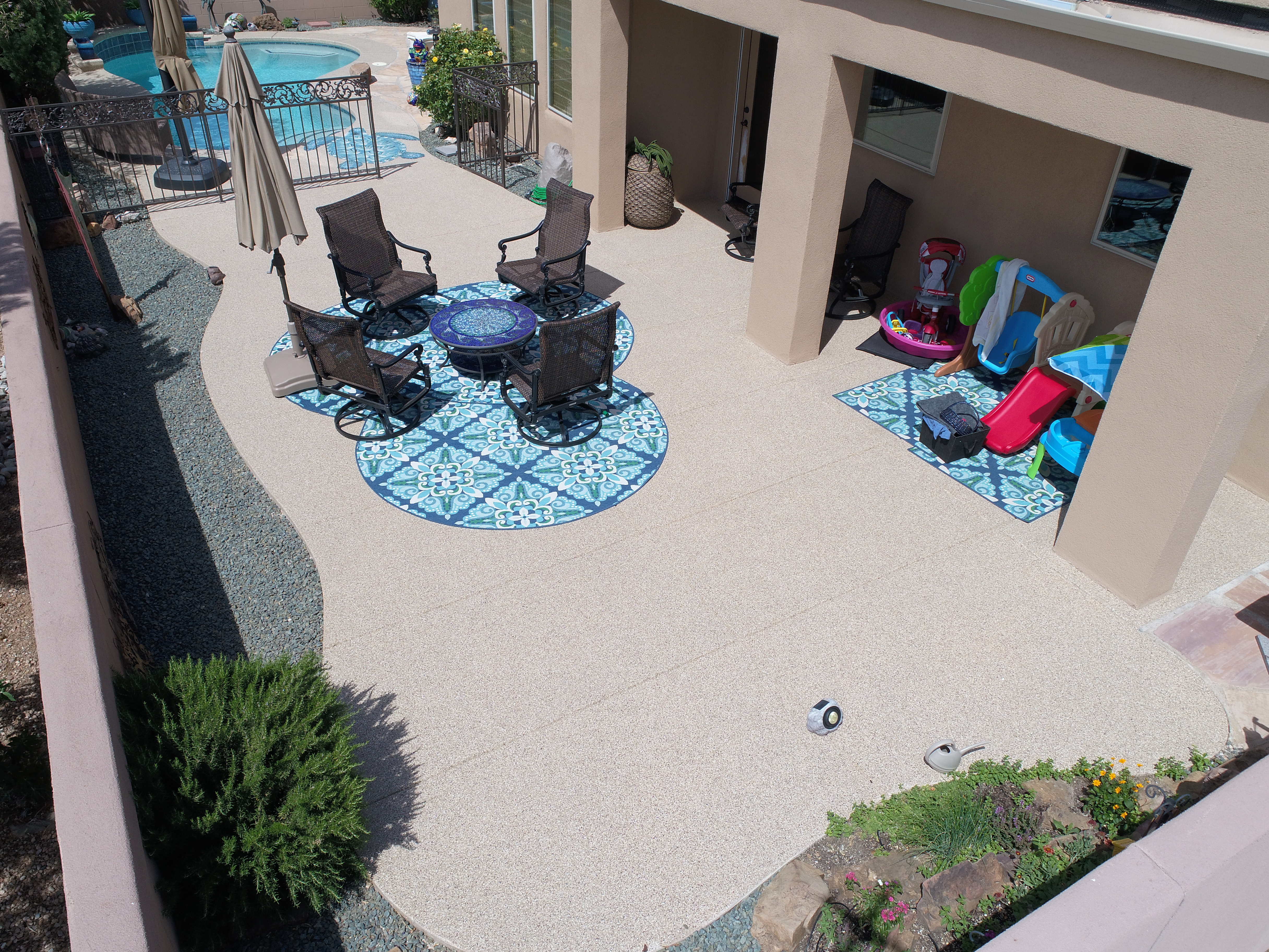 pool deck