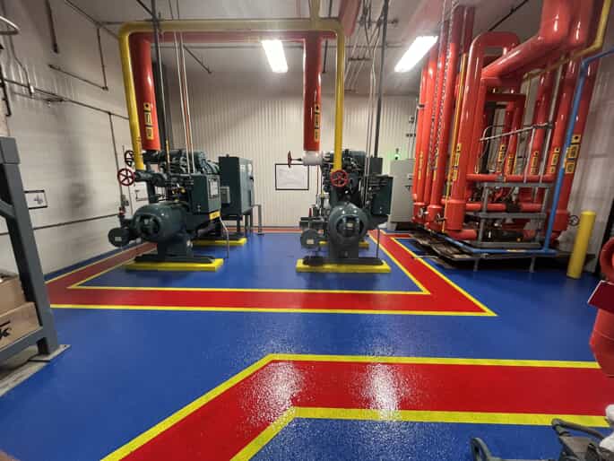 colorfully commercial floor coating