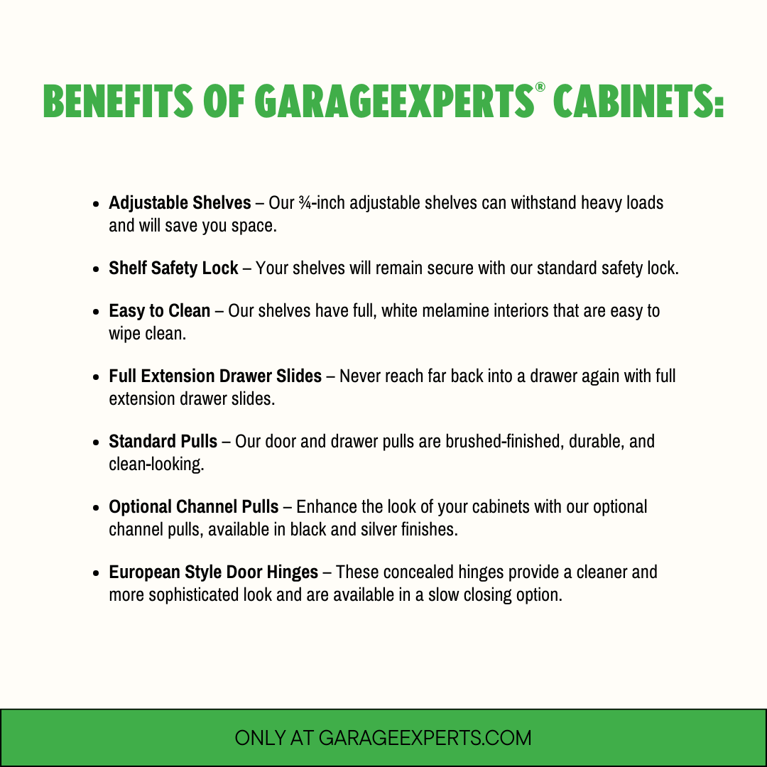 benefits of garage experts cabinets